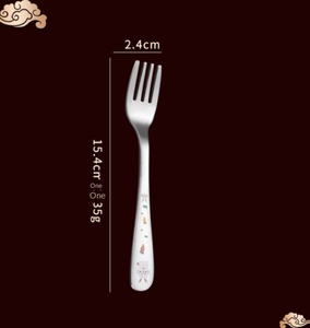 DFK0311 Cubertería Infantil Personalizada de Acero Inoxidable SUS304 con Caja de Cartón de Color, Tenedores y Cucharas Portátiles - Product Image 4