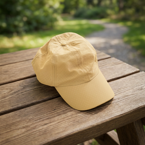 Beige Soft Mesh Camping <b>Cap</b> - Product Image 2