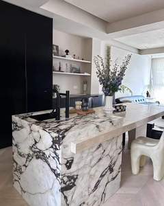 Hiện đại sang trọng calacatta Viola phiến đá cẩm thạch tự nhiên đánh bóng bề mặt kết thúc cho căn hộ thiết kế và đồ họa các dự án - Product Image 3