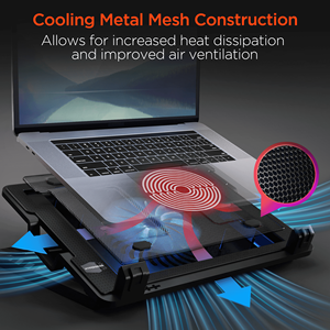 Base de Refrigeración para Portátil HyperGear UpRite Air con Dos Ventiladores, Aleación de Aluminio, Doble Voltaje, Puerto USB - Product Image 5