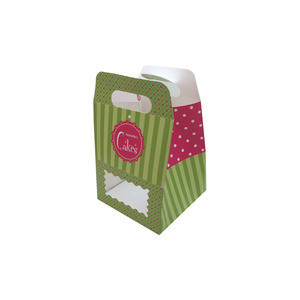 Scatola per Cupcake in carta biodegradabile eco-friendly personalizzata finestra trasparente per la spedizione di profumi alimentari Design stampato - Product Image 6