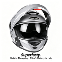 Casque de moto modulaire ABS DOT Flip, intégral, à libération rapide, double visière, pour les trajets en ville, toutes saisons, OEM