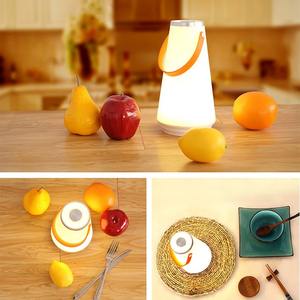 Lanterne LED portable, lampe de tente suspendue, interrupteur tactile USB, lumière de nuit rechargeable pour chambre à coucher, salon, camping - Product Image 2