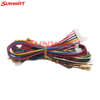 Kit de câblage en plastique pour machine de jeu à monnayeur avec prise en charge anglaise pour boutons poussoirs d'arcade de 2,8 mm