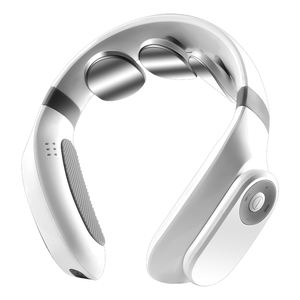 Masseur de cou <span class=keywords><strong>électrique</strong></span> sans fil HEZHENG avec 3 impulsions de chaleur et 3 coussins de massage Soulagement des tissus profonds offert Télécommande sans fil - Product Image 1