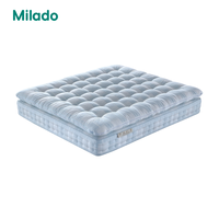 Lit de soutien orthopédique de luxe King Size Ressorts de poche indépendants Tissu de confort respirant pour chambre à coucher Hôpital pour hôtels