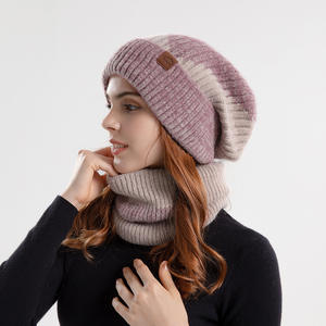 Hommes/femmes hiver froid Jacquard laine tricoté seau pêcheur <span class=keywords><strong>bonnet</strong></span> chapeau <span class=keywords><strong>cou</strong></span> écharpe cagoule masque <span class=keywords><strong>Bonnet</strong></span> numérique pour voyage - Product Image 5