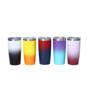 Solid Matte Color Tumbler 20 Ounce Pink Black <b>Hot</b> Pink Purple Red Yellow Green Turquoise White Orange Tumbler ASM25 - Product Image 6