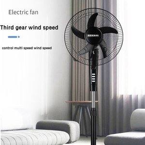 Ventilador de Pie Oscilante de 220V, Voltaje Preciso, Sin Necesidad de Transformador, Conexión Directa, 3 Velocidades, Baja Velocidad, Silencioso, para Dormir, Mecánico de Plástico - Product Image 4