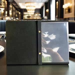 Folio de Menú A4 de Cuero PU Duradero con Logotipo Grabado, Encuadernación con Tornillos, Hojas para Regalos de Bienvenida, Restaurantes y Eventos - Product Image 3