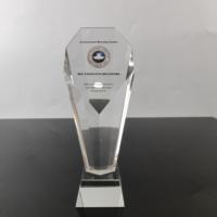 Honor Of Crystal Logo Plaque K9 Trophée de mode de haute qualité Business Souvenir Glass Award
