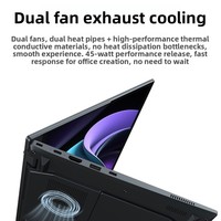 Ventes d'usine, ordinateur portable tout-en-un à double écran tactile 14+14 pouces, SSD, modèle Core I7, Windows 10/11, travail de bureau, jeu, design