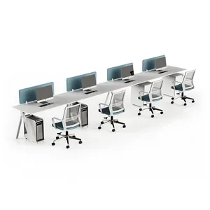 Metal office cubicle manufacturer china 8 seater open office system workstation