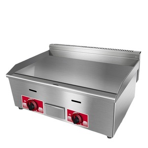 Parrilla Plancha de Gas Comercial para Cocina de Restaurante de <span class=keywords><strong>Comida</strong></span> Rápida, Plancha de Acero Inoxidable para Encimera, Parrilla de Barbacoa a Gas GLP - Product Image 1