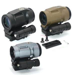 กล้องเล็งแบบขยาย 3 เท่า รุ่น JT3 พร้อมปุ่มกดแบบพลิกข้าง ใช้ได้กับกล้องเล็งแบบจุดแดง ROMEO ขนาด 3x22 - Product Image 1