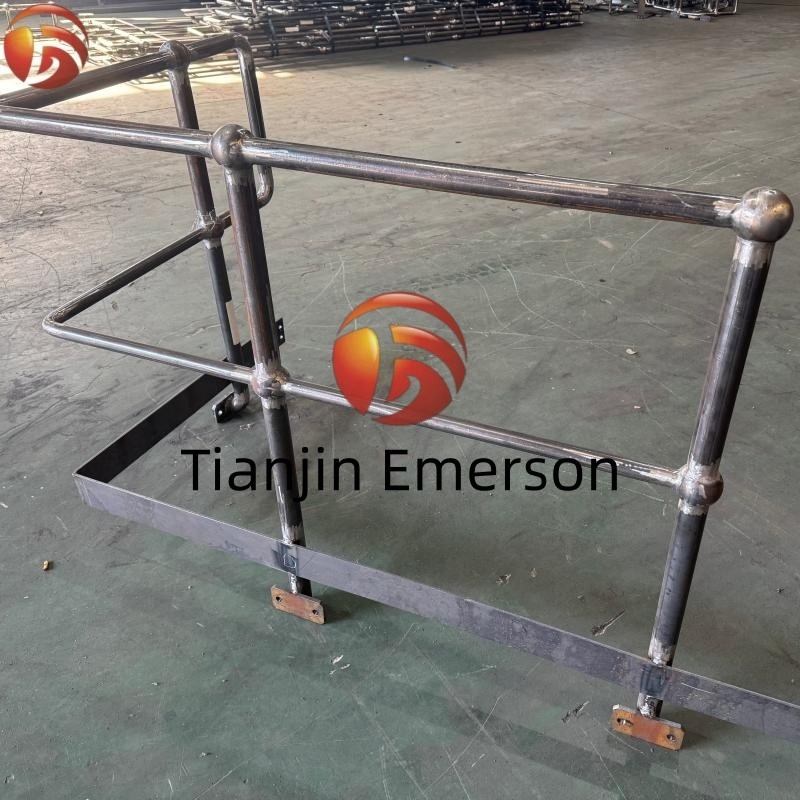 Baluster Railing Steel Q Custom Stair Handrail Steel Welded Stair Railing Balustrade for Indoor ...
