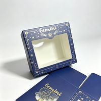 Porte-documents en carton blanc avec fenêtre transparente en PVC, double rabat, écologique, recyclable, en carton ivoire, impression offset, logo personnalisé, faible MOQ