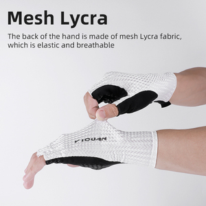 <span class=keywords><strong>Guantes</strong></span> de bicicleta para hombres y mujeres con almohadilla antideslizante que absorbe los golpes, <span class=keywords><strong>guantes</strong></span> de <span class=keywords><strong>Ciclismo</strong></span> de medio Dedo de peso ligero - Product Image 2