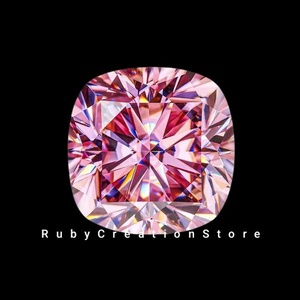High Quality Pink Cushion Cut <b>Moissanite</b> <b>Loose</b> Stone VVS1 Clarity Gemstone Excellent Cut for Jewelry Making All Sizes - Product Image 6