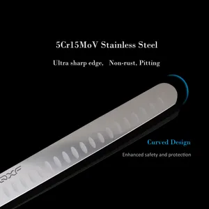 G10ハンドル付き9インチ彫刻ミートハムナイフをスライスするプロフェッショナル5Cr15MoVステンレス鋼包丁