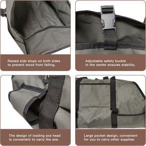 Free Sample OEM Factory Straight Selling casual Log <b>Carrier</b> Tote Heavy Duty Large Durable Firewood Waterproof <b>Storage</b> <b>Bag</b> - Product Image 6