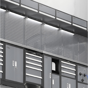 Nouvelle armoire à outils noire combinée pour <span class=keywords><strong>atelier</strong></span> de réparation automobile, en acier laminé à froid, avec établi amovible pour le rangement <span class=keywords><strong>d</strong></span>'outils de garage - Product Image 6