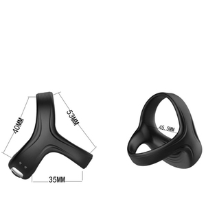 Men Delay Ejaculat Vibrating Cock <b>Ring</b> 10 Intense Patterns Vibration Sex Product - Product Image 3