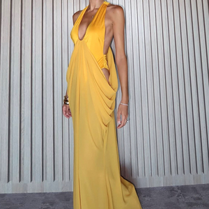 วิวิบลุค Y26DS055 ชุดเดรสฤดูร้อนสำหรับผู้หญิง ชุดเดรสปาร์ตี้แบบผูกคอเซ็กซี่แบบใหม่ - Product Image 1