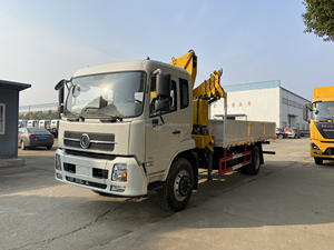 Dongfeng 6.3ton truk derek Knuckle Boom truk pengangkut 4x2 truk pengangkut 6,3 ton lengan artikulasi derek hidrolik untuk dijual - Product Image 3