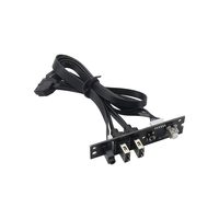 Cable de Panel frontal USB Dual USB 3,0 Cable de extensión de conexión de placa base Cable extensor de salida de entrada de Audio para caja de PC
