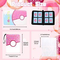 Classeur personnalisé, reliure à 4 pochettes avec fermeture éclair, en cuir PU, 50 feuilles, classeur pour cartes à collectionner