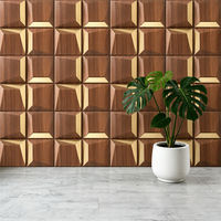 Panneaux muraux intérieurs 3D modernes en PVC, imperméables et gaufrés, pour la décoration du salon et de la chambre