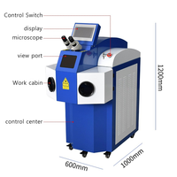 Nouvelle machine à souder à fibre YAG 200W avec refroidisseur d'eau intégré, facile à utiliser, pour la soudure de bijoux (bagues, bracelets, acier inoxydable)