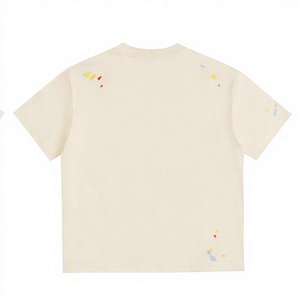 เสื้อยืดผ้าฝ้ายออร์แกนิกสำหรับผู้ชายเสื้อยืดถัก100% พิมพ์ลายสาดสีตามสั่ง - Product Image 2