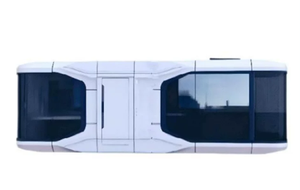 Maison conteneur capsule spatiale de luxe, maison mobile préfabriquée moderne, système intelligent, personnalisable, respirante et isolée, pour centre commercial/magasin - Product Image 4