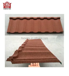 Forsetra Factory 2022 Modern Roof Tile Green House Roof Cover Durable Stone Coated Steel Roof Shingles production