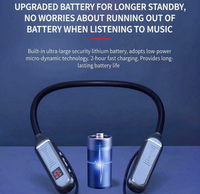 Écouteurs intra-auriculaires sans fil Bluetooth G02, longue autonomie, type tour de cou, pour le sport