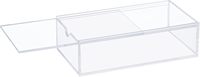 Boîte de rangement pour cartes de mahjong américaines de taille standard 160, en acrylique personnalisé, transparente, 1,2 pouce, moderne, écologique