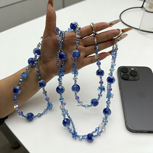 Lampe de nuit détachable en résine de haute qualité, design original, luxe, tressée, <span class=keywords><strong>perle</strong></span>, téléphone portable, longue chaîne, style bandoulière, portable - Product Image 3