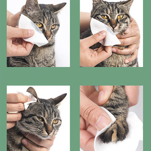 Toallitas para ojos de mascotas HAK08K, 150 unidades, fórmula suave para perros y gatos - Product Image 4