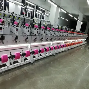 KC212 Wholesale 4 heads initiative unwinding yarn winding machine cone to cone winder