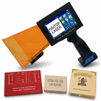 Imprimante laser numérique portable alimentée par batterie avec écran tactile de 5 pouces, laser semi-conducteur 10W, pour carton, plastique, métal