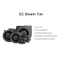 100-200mm AC/DC 5V/12V/24V Kipas Aksial Pendingin Inverter Chassis Pengering Volume Udara Besar Tanpa Sikat, Senyap, Tahan Air IP56/IP68