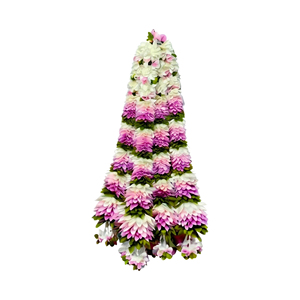 Guirnalda de Flores Artificiales Rosadas y Blancas, Decorativa, Colgante, para Bodas, Festivales, Templos, Decoración de Entrada de Casa - Product Image 1