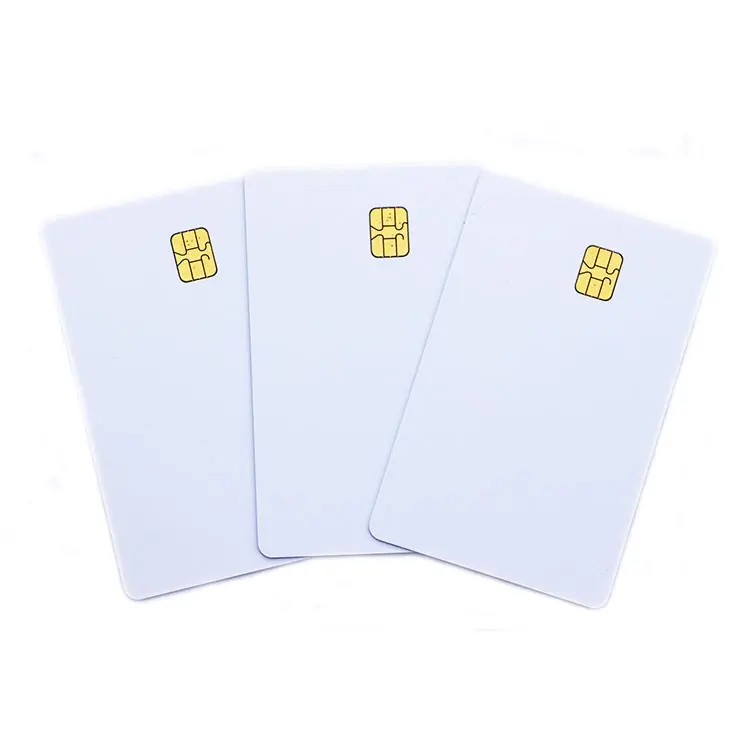 Shenzhen DC stampabile SLE 4442 5542 4428 AT24C02 AT24C16 Smart Card in Pvc con Chip di contatto in bianco