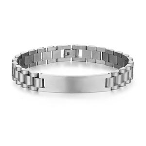 Hypoallergenic Non Tarnish Wholesale Custom Stainless Steel 18K Gold Plated Blank Bracelets <b>for</b> Women/<b>Men</b> - Product Image 6