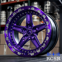 Jantes forgées chromées RCSR Beadlock personnalisées de 15, 16, 17, 18, 19, 20 pouces, neuves pour Ghibli, Grecale, Levante, GT, MC20, GranCabrio, Spyker C8