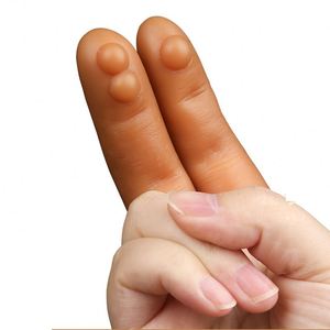 硅胶连体手指套阴蒂乳房刺激g点手指按摩器成人男女性玩具 - Product Image 3