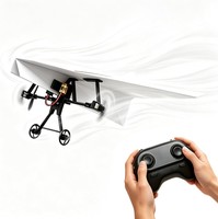 Kit d'avion en papier télécommandé EPT DIY 2,4 GHz, jouet volant électrique, éveil scientifique STEM, avion RC pour enfants et débutants