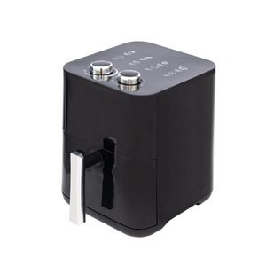 Air Fryer 4.5L Electric Ceramic Coating Dual Knob Square Design Kitchen Appliance - Product Image 1